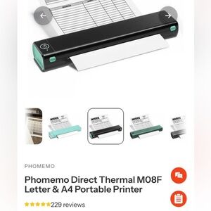 NEW IN BOX- Thermal Bluetooth Printer (Phomemo) open to reasonable offers